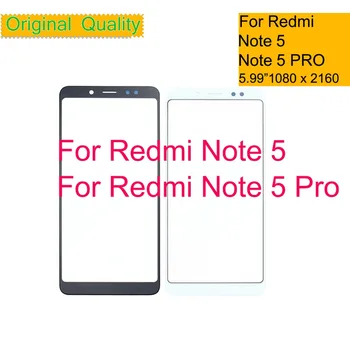 Оригиналът е За Xiaomi Redmi Note 5 Pro Забележка 5 Забележка 5 Лентата с Докосване на Екрана на Предната Външна Стъклена Леща Сензорен Екран БЕЗ LCD дисплей, Без Дигитайзер