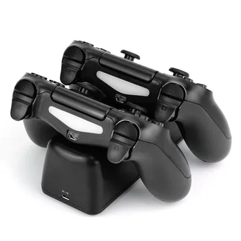Бързо Зареждане Зарядно устройство за PS4 С Двама Ръководители Зарядно Устройство, зарядно устройство, Поставка за Геймпада Поставка за SONY Playstation 4 Ps4/pro/slim
