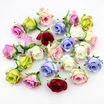 20 бр 3-4 см, Изкуствена коприна Розата е цветето на Главата Scrapbooking Цветя Топка За Сватбена Декорация