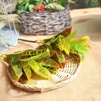 1 Штучная плат Изкуствено растение Цветни листа Композиция на Сватбена Домашен декоративен фалшив цвете моделиране на цветя сватба на едро
