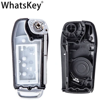 WhatsKey 3 Бутона Сгъваем Дистанционно управление на Промяна на Флип-ключ за носене на ключодържател за Ford Fiesta Focus C Max Ka Galaxy Escape, Kuga mondeo 2 3