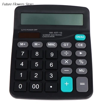 1бр Домашен Офис Търговски Калкулатор Изчислителен Инструмент С Батерия 12-Цифрен Инструменти за Финансово Счетоводство