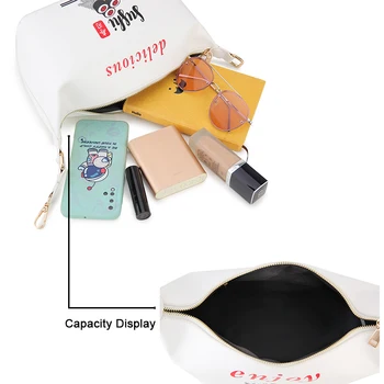 Суши във формата на кутия Портмонета и чанти за жени Нова чанта през рамо Дамски чанта през рамо Бели чанти, Модни клатчи за момичета Карикатура