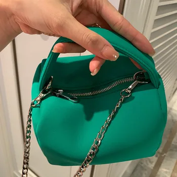 Нови Ежедневни Ретро Дамски чанти на рамо марка Дизайнерски Шик каишка Дамски чанти Луксозни неопренови чанта през рамо Чанта в Чантата си