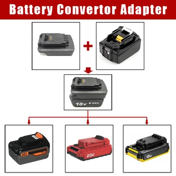 Адаптер за батерии за литиево-йонна батерия Makita 18v, реализирано в кабел Black&Decker PORTER, Конвертор на батерията 18 На 20 В