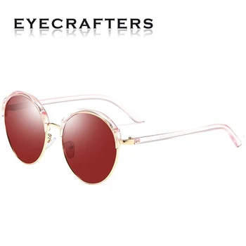 Нови Поляризирани 2020 Дамски Модни Vintage Слънчеви очила Градиентный Дизайн на Марката Луксозни Дамски слънчеви Очила с Кръгли Очила за точка със защита от UV400