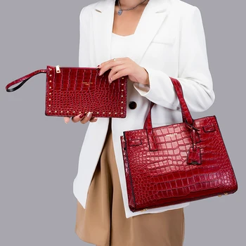 Луксозна Дизайнерска чанта Модни Чанти за рамо за жени 2021 Нова Чанта с Голям Капацитет 2 Комплекта на Чантата си И Чанти