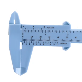 Двухшкальный Пластмасов Штангенциркуль Линийка За Измерване На Размери Студентски Штангенциркулей Измервателен Инструмент