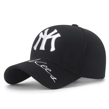 Нова мъжки Ню Йорк бродерия Ми бейзболна шапка на Жените лятна памучен с пайети Регулируема Спортна капачка на открито в стил хип-хоп