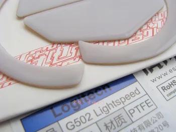 Нов прием на 1 опаковка Тигровая детска мишката за кънки за безжична мишка Logitech G502 със скоростта на светлината Бяла крива приплъзване