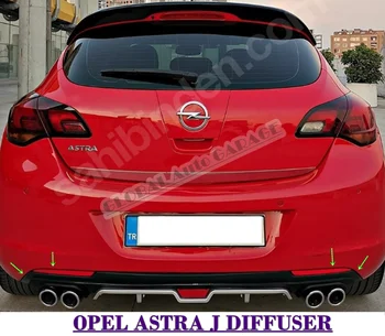За Opel Astra J е автомобил тип Хетчбек 2009 2010 2011 2012 2013 2016 Дифузор Удължител задната броня на Планина Стайлинг Наем на Автомобил