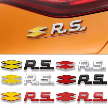 Метална Емблема на Автомобили стикер за Renault RS GT Sport Clio Megane Scenic Koleos Arkana Espace, Laguna Логан Сандеро Сафран Води Сатис