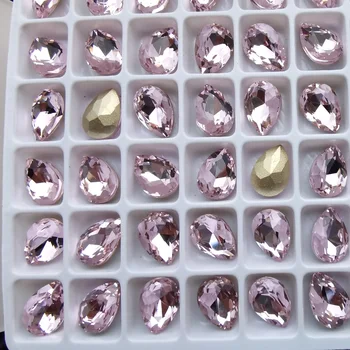 10ШТ 7x10 mm Круша Crystal Блясък на Стъкло и Кристали с Различен Цвят на Ноктите, Планински Кристал, 3D Изработка на Бижута от Мъниста направи си САМ Украса За Нокти Скъпоценни Камъни