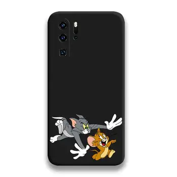 Забавен Cartoony мышонок Том и Джери Калъф за телефон Huawei P20 P30 P40 lite E Pro Капитан 40 30 20 Pro P Smart 2020