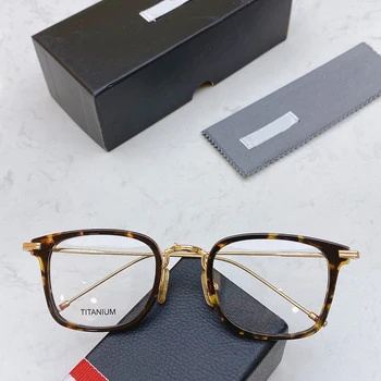 Ретро Е за мъже оптични Рамки за очила Модерен Ацетат Тиания TBX905 Квадратни Дамски Очила за четене с късогледство рецепта